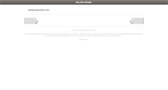 Desktop Screenshot of manpoweronline.com